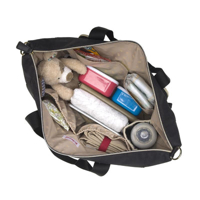 Babymel Amber Black Nappy Bag Inside