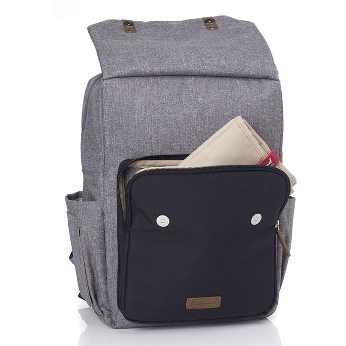 Babymel George Nappy Bag Backpack Colors Grey, Navy Mid Blue