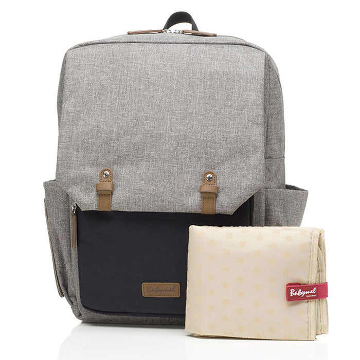 Babymel George Nappy Bag Backpack Grey/Black