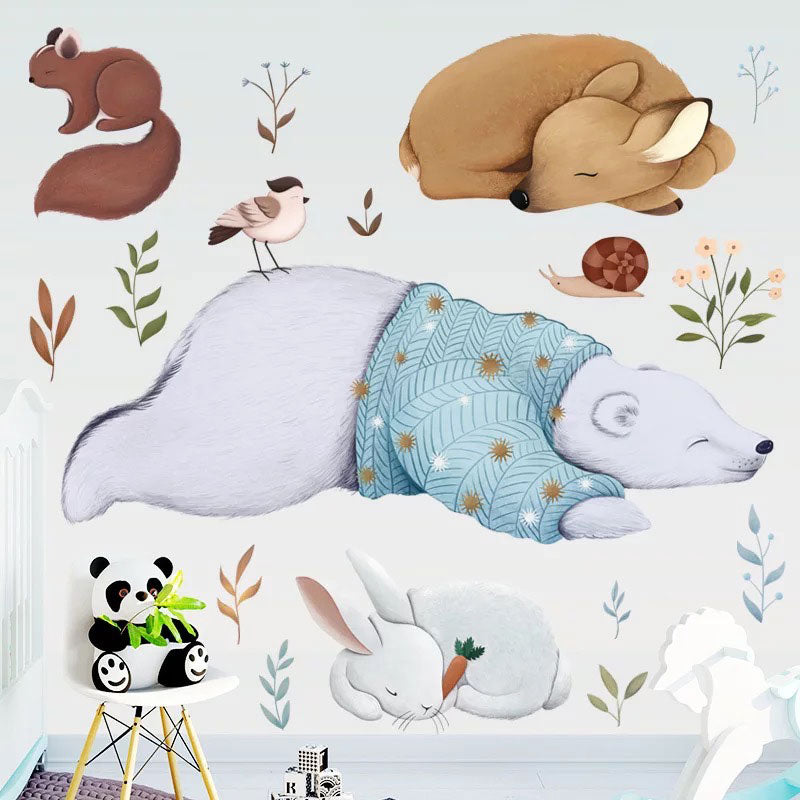 Bear & Friends Baby Nursery Wall Sticker 2