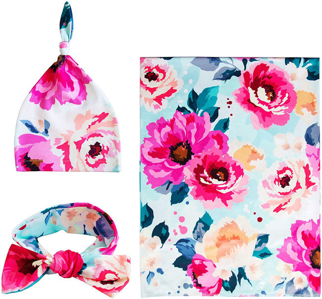 Blossom Baby Swaddle Wrap set