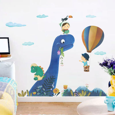 Blue Dinosaur & Friends Nursery Wall Sticker