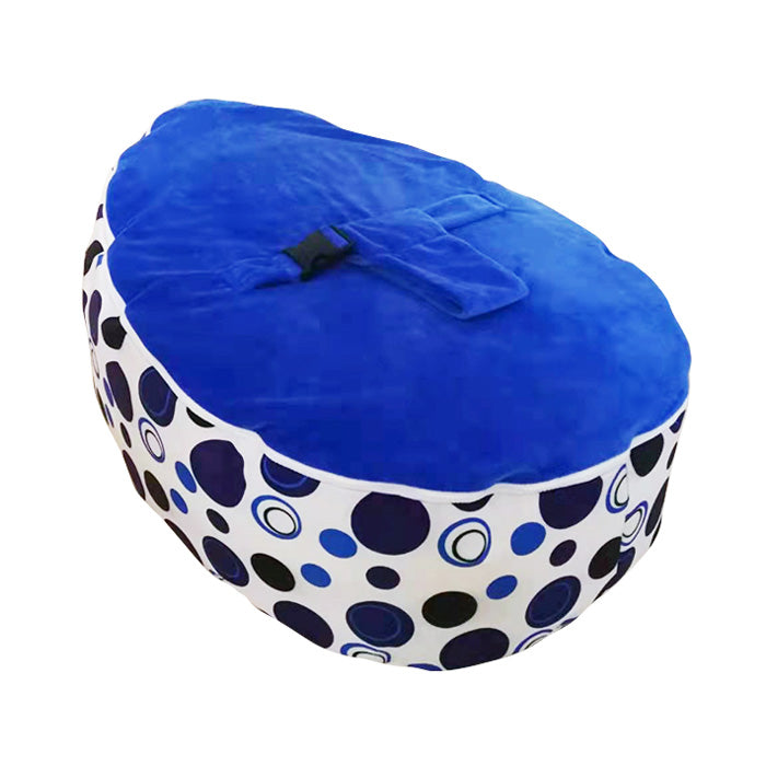 Blue Polka Dot Baby Bean Bag