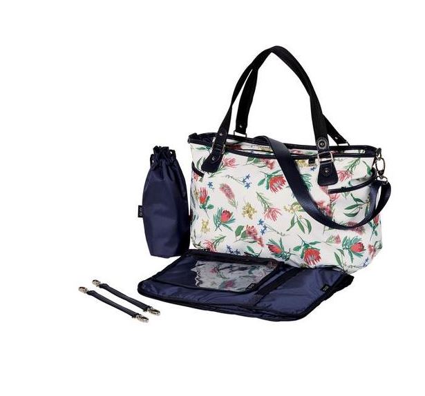 OiOi Botanical Navy Tote Nappy Bag