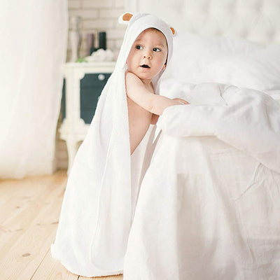 Brown Ears Hooded Baby Bath Towel