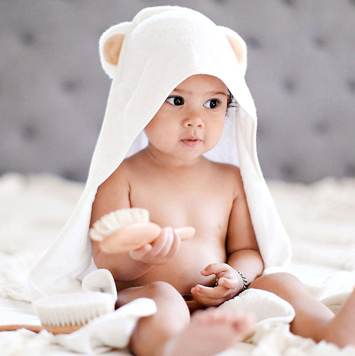 Brown Ears Hooded Baby Bath Towel