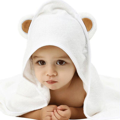 Brown Ears Hooded Baby Bath Towel