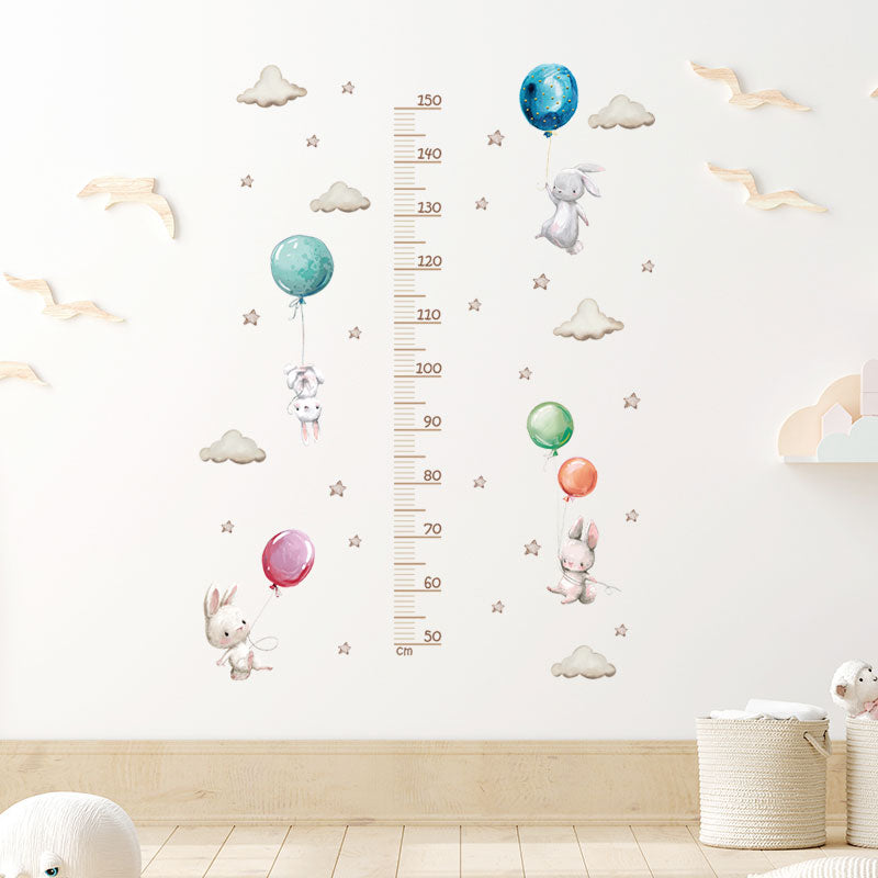 Bunnies Baby Nursery Height Chart Front