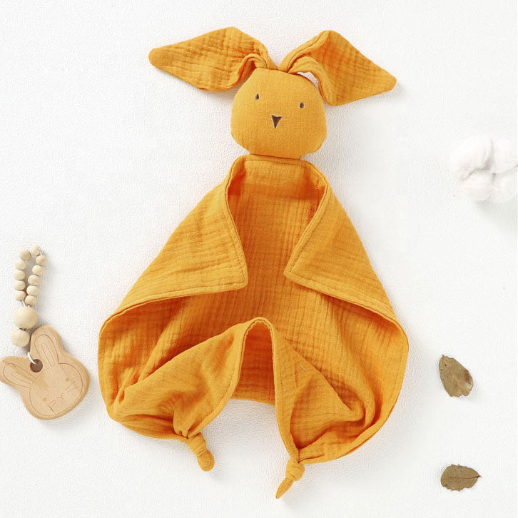 Bunny Tall Ears Baby Comforter - Mustard