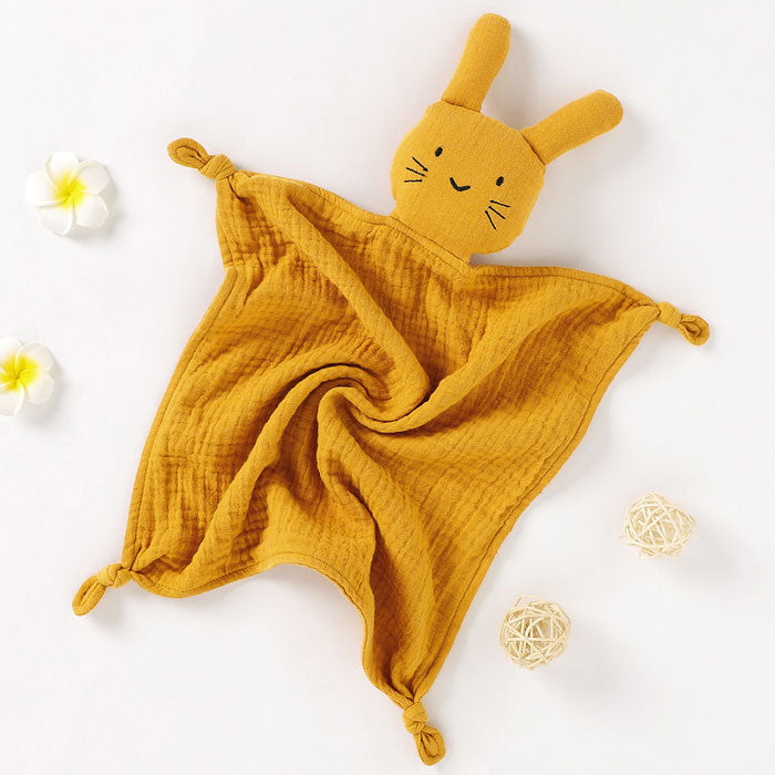 Bunny Baffi Baby Comforter Mustard
