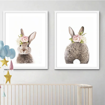 Bunny Nursery Canvas Wall Art