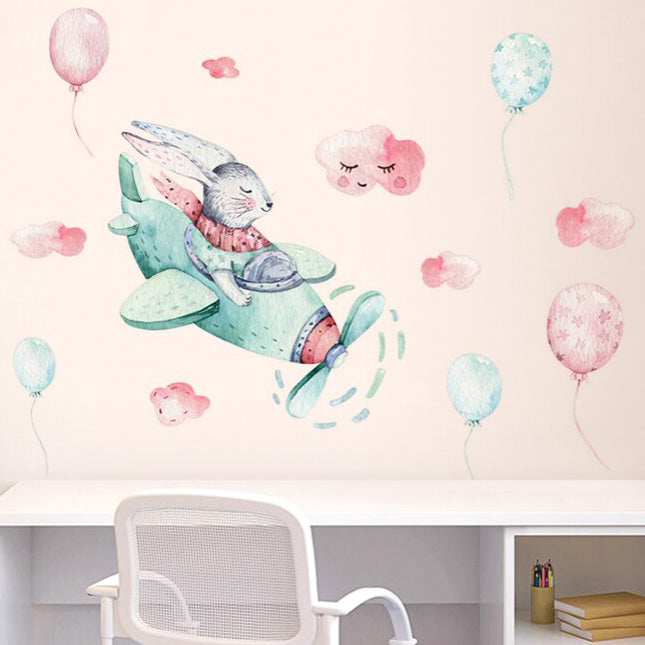 Bunny Pilot Wall Sticker