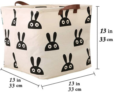 Bunny Square Canvas Toy Storage Box size