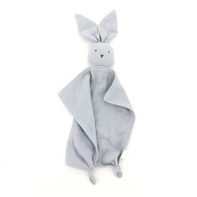 Bunny Tall Ears Baby Comforter Grey Front