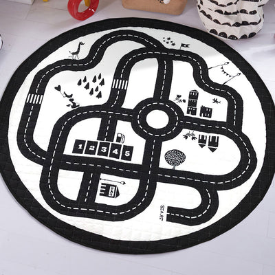 Car Tracks Baby Play Mat Main