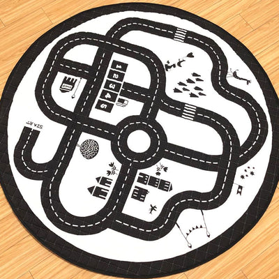 Car Tracks Baby Play Mat