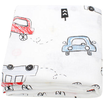 Cars Baby Swaddle Wrap fold 2