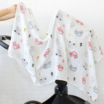 Cars Baby Swaddle Wrap on pram