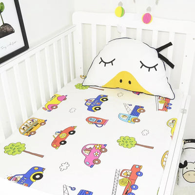 Cars Fitted Cot Sheet Front