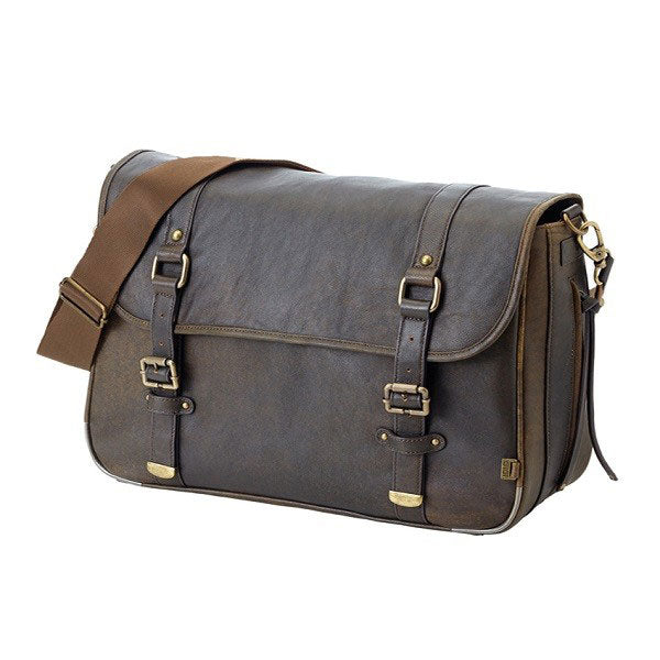 Chocolate Leather Satchel - OIOI