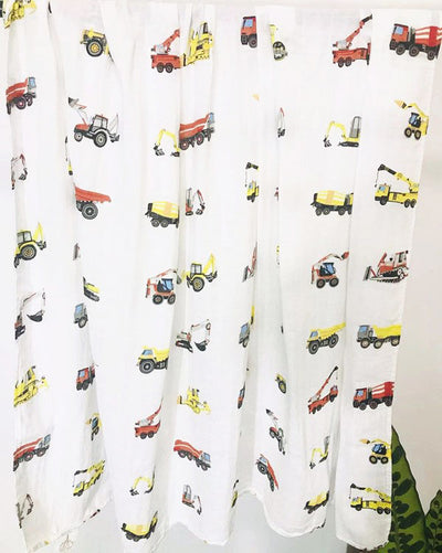 Construction Bamboo Baby Swaddle Wrap
