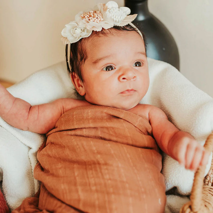 Cumquats Baby Swaddle Wrap 120x120 cm