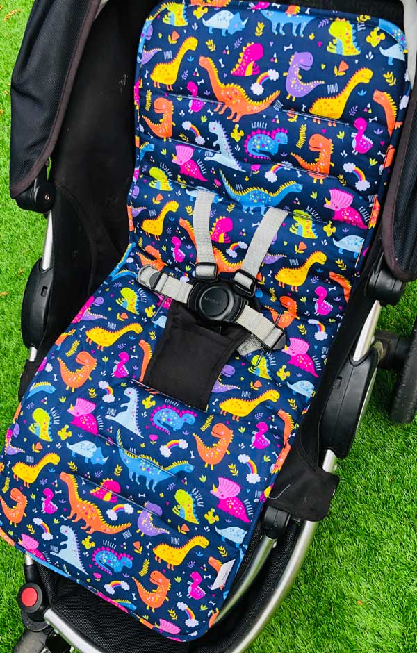 Dino Reversible Pram Liner