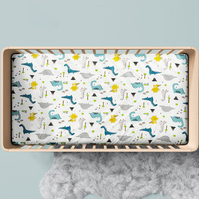 Dinosaur Fitted Cot Sheet