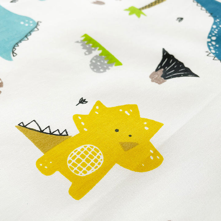 Dinosaur Fitted Cot Sheet Closeup