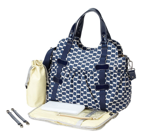 Elastic Pocket Tote with patent trim - OIOI