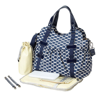Elastic Pocket Tote with patent trim - OIOI