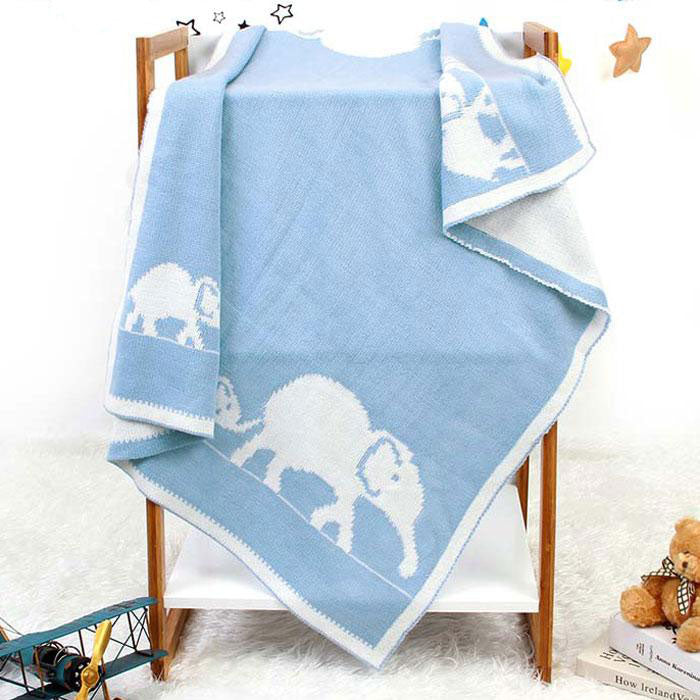Elephant Family Baby Blanket