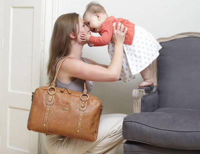 Storksak Elizabeth Leather Nappy Bag