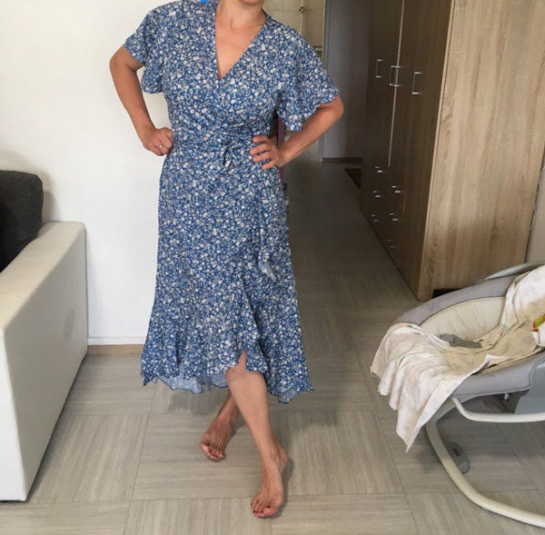 Ella Maternity & Nursing Wrap Dress