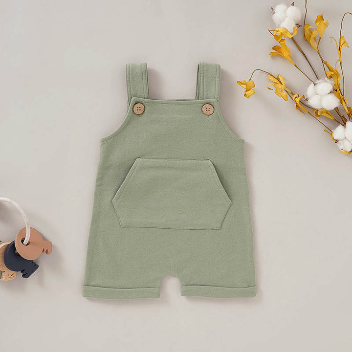 Emery Snap Crotch Baby Romper - Sage