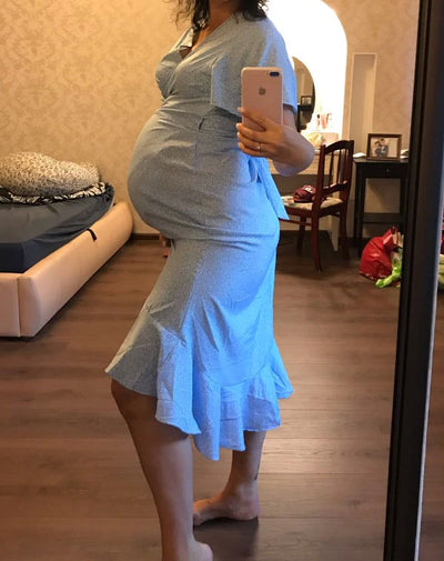Emma Maternity Wrap Dress