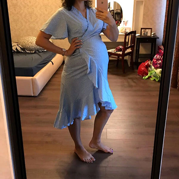 Emma Maternity Wrap Dress