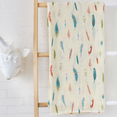 Feathers Baby Swaddle Wrap Full Image