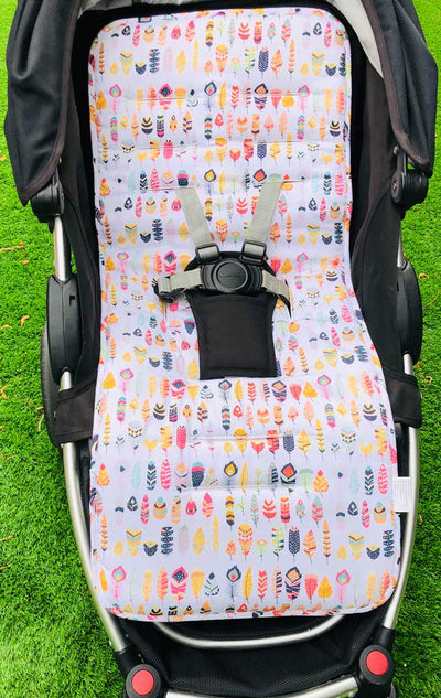 Feathers Reversible Universal Pram Liner Front 1
