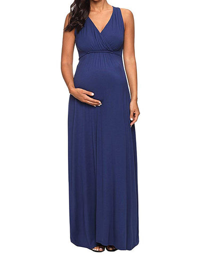 Florence - Navy Maternity Gown