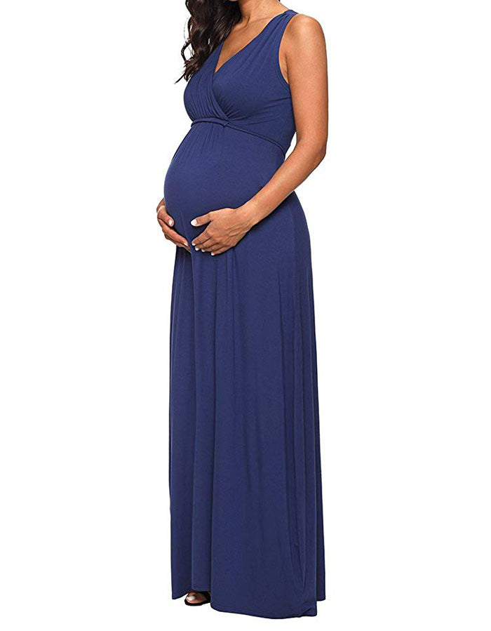 Florence - Navy Maternity Gown