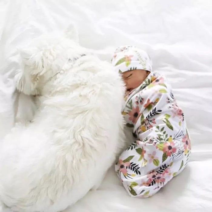 Flowers Baby Swaddle Sack