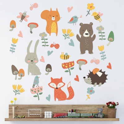Flowers & Animals Baby Nursery Wall sticker
