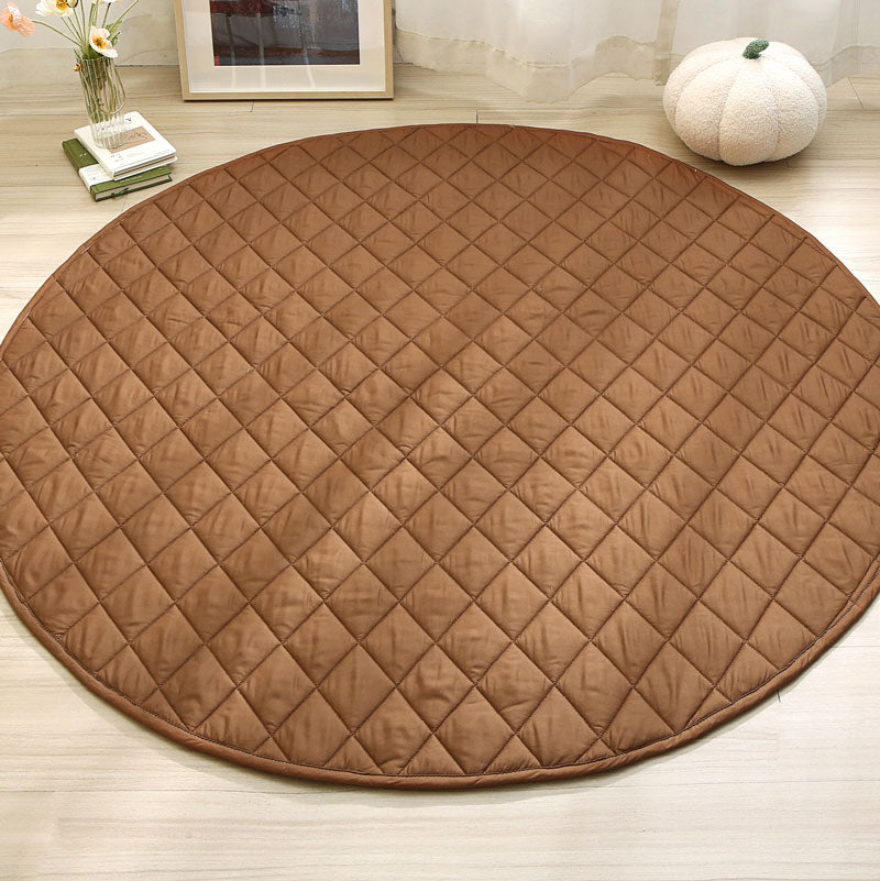 Flynn Round Cotton Baby Play Mat Front
