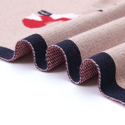 Fox Rose Baby Blanket Side 2