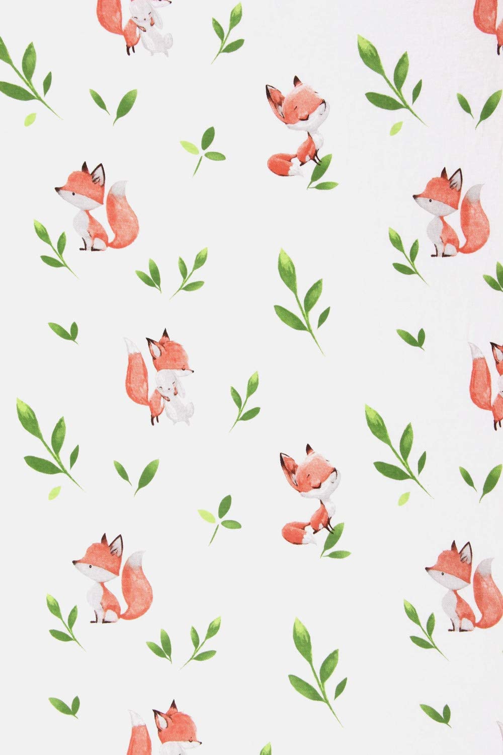 Fox fitted cot sheet close up 2