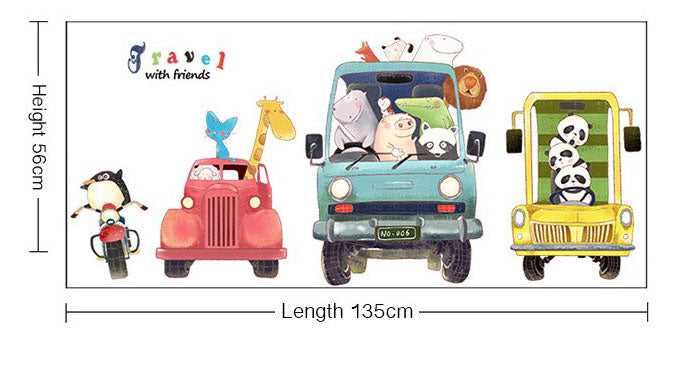 Travel Friends Wall Sticker
