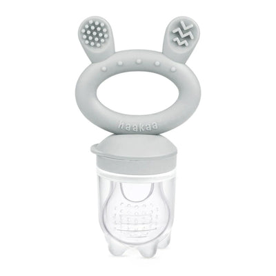 Haakaa Fresh Food Feeder & Cover Set - Slate Grey