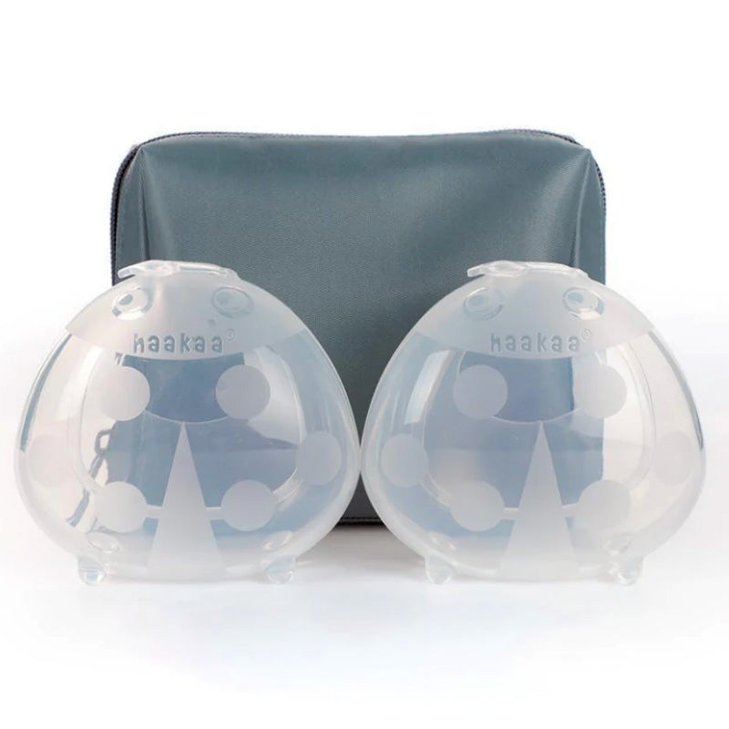 Haakaa Milk Collector- 2pk and Free Gift 75 ml - Bluestone