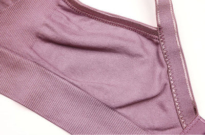 Hazel Purple Maternity & Nursing Bra Closeup